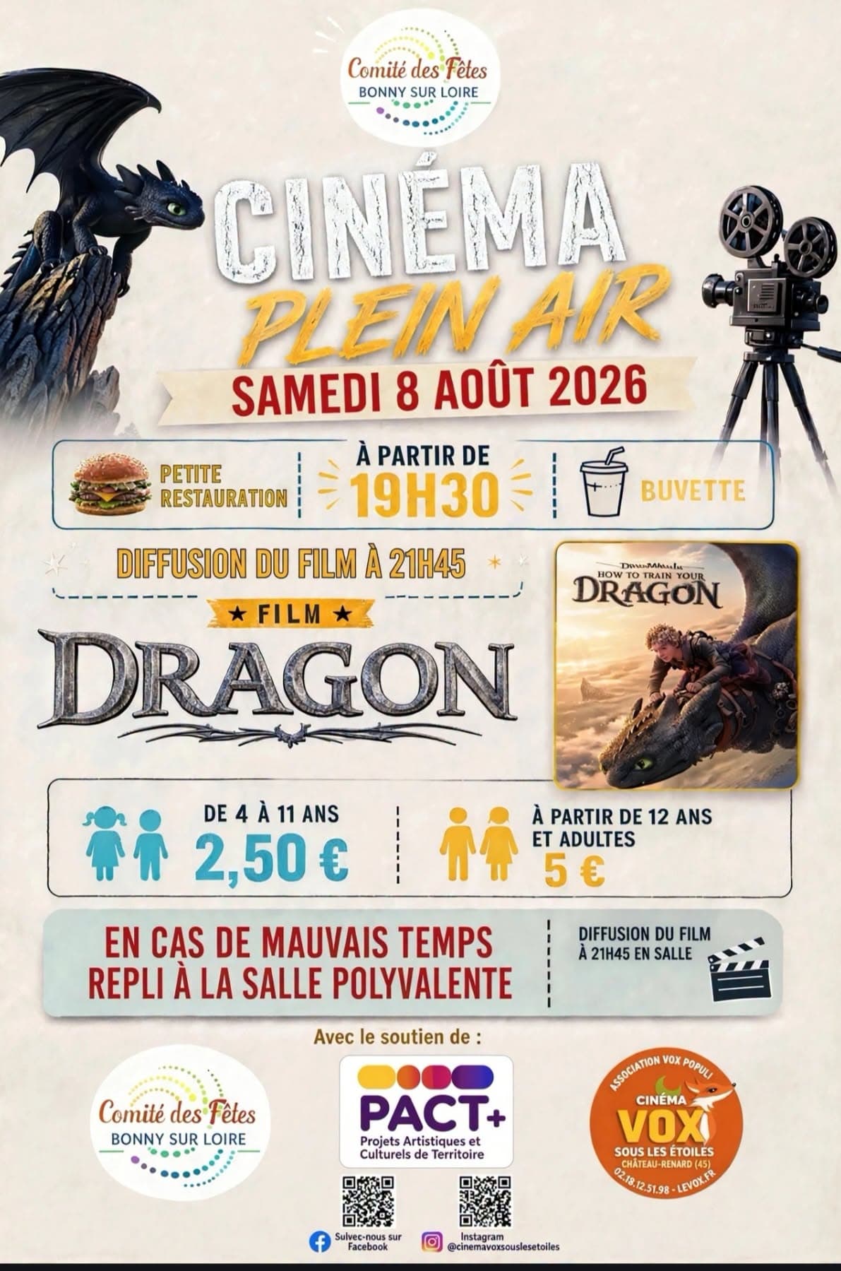 Ciné plein air Bonny