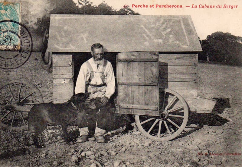 Une cabane de berger en 1900...