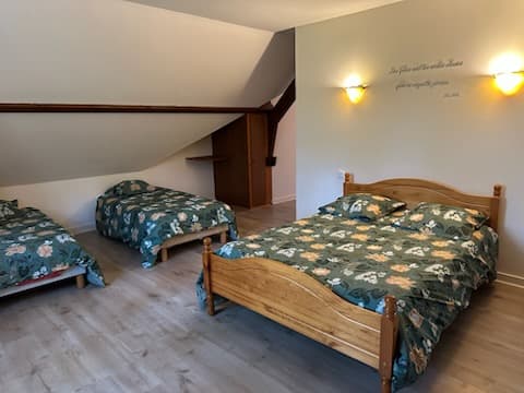Chambre au dessus de la salle