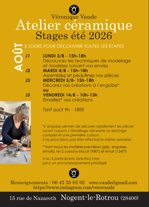 Stage Ceramique Août