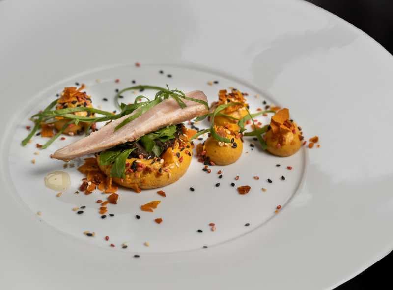 Plat restaurant Château de Pray