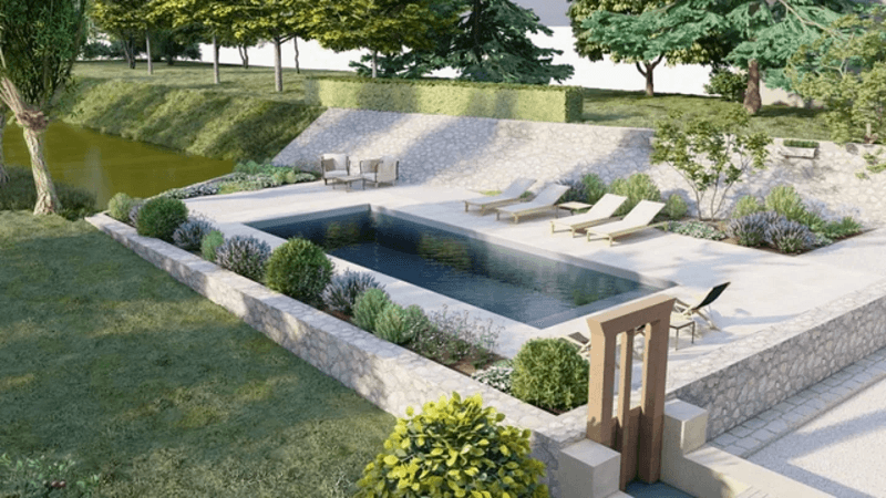 Piscine non contractuelle crédit Le Refuge