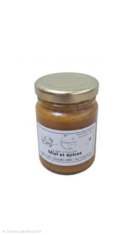 Préparation miel et épices inspirée du lait d'or, 125g