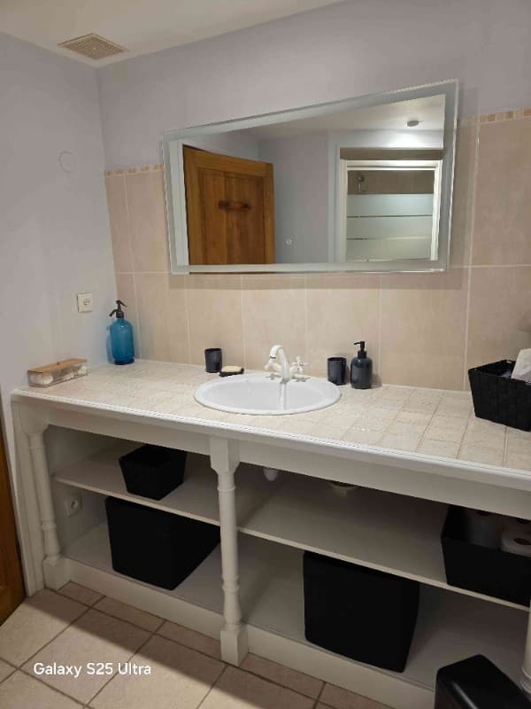 Salle de douche chbre bleue