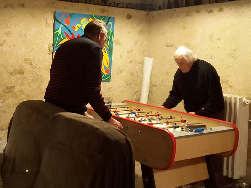 Baby-foot du gite au Jardin de Grand-Père