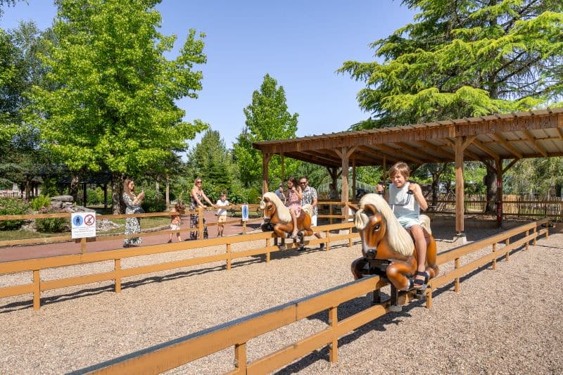 Chevaux mécaniques-Parc Mini-châteaux
