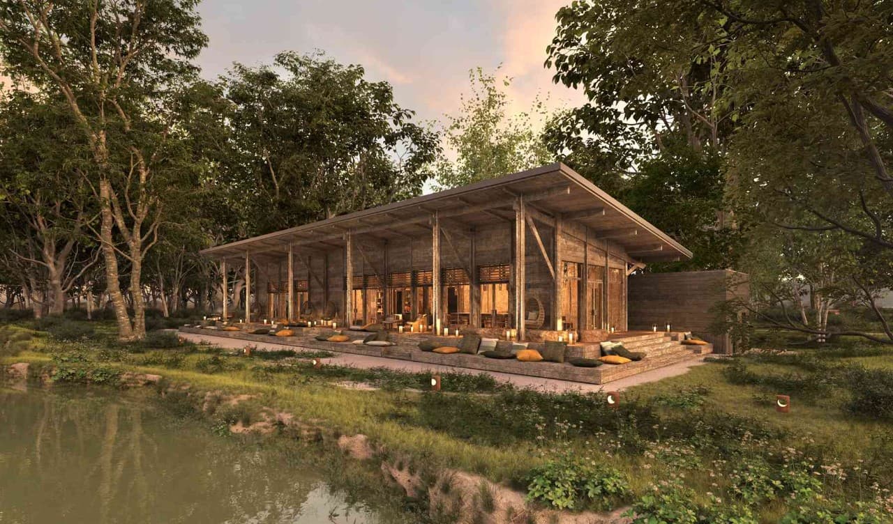 Visuel 3D - bâtiment d'accueil