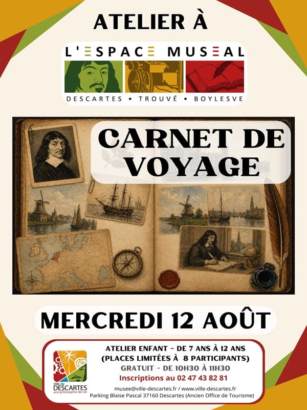AFFICHES ATELIERS EVENEMENTS - Atelier Carnet de voyage