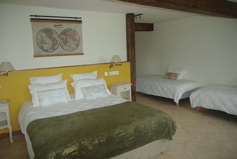 chambre de 4 RDC Au Temps retrouvé-Nouans les Fontaines -Loches Val de Loire