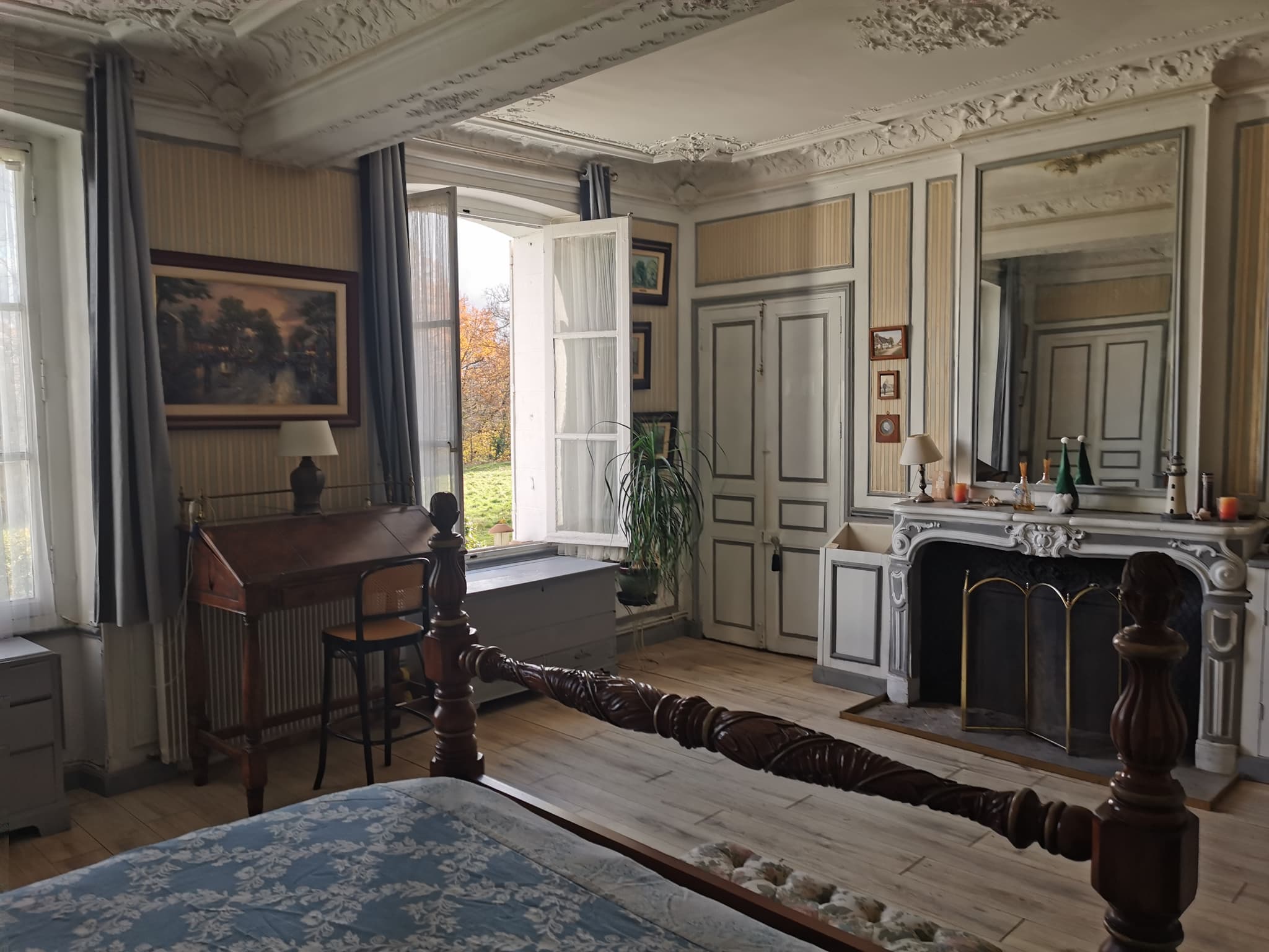 chambre rez de chaussee et vue sur le parc