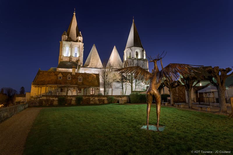 Collégiale Saint-Ours - Loches, Val de Loire, France.