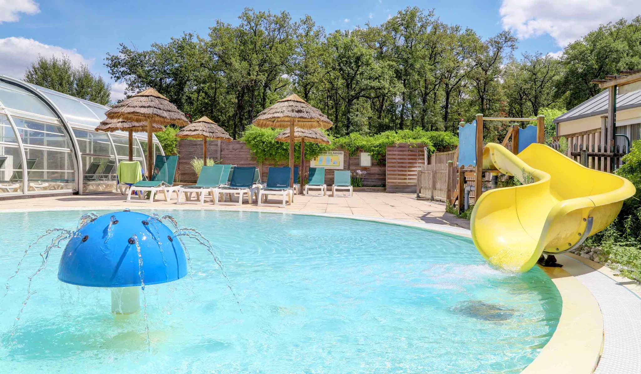 Piscine chauffée - Camping la Mignardière