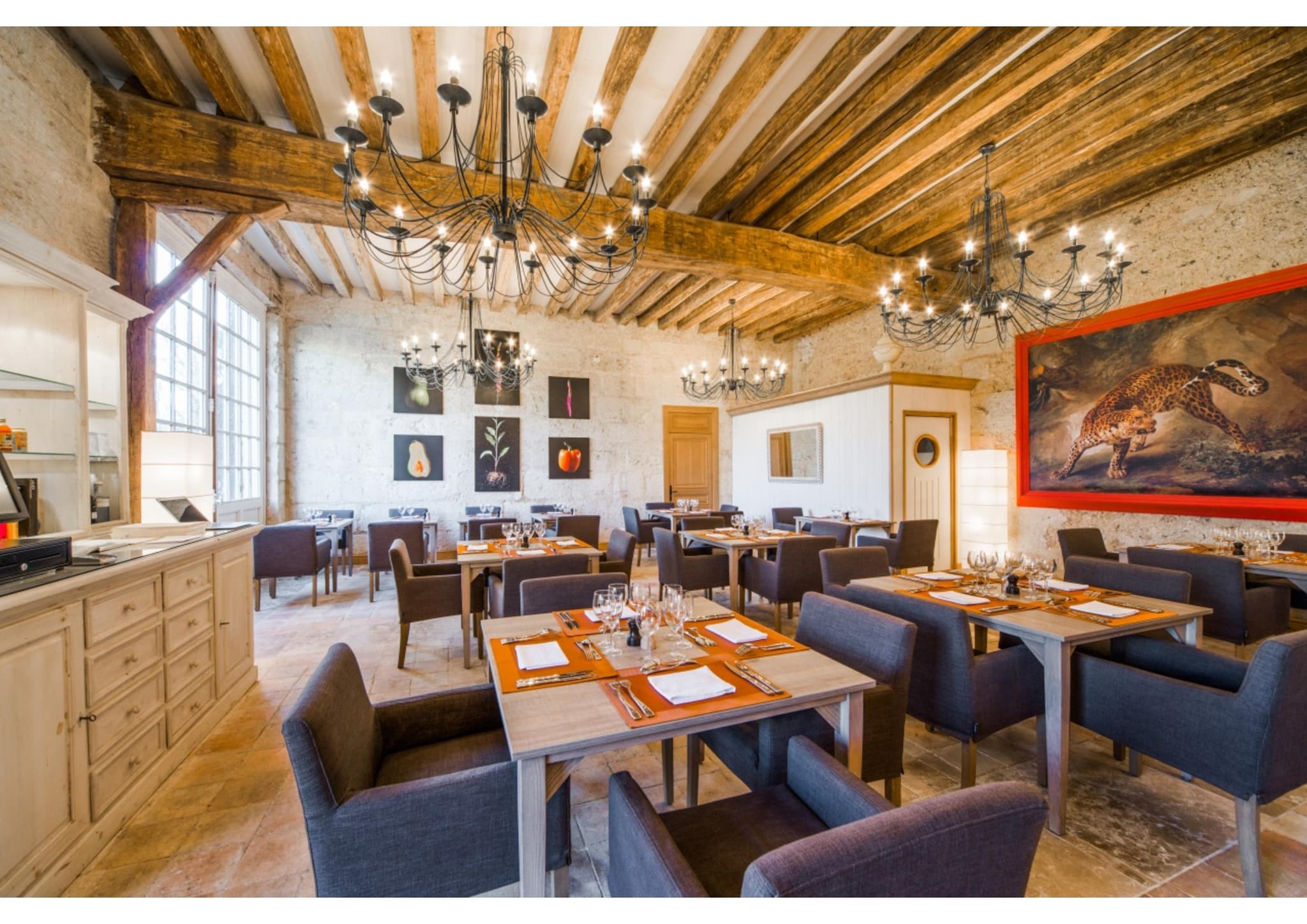 Salle du restaurant Le Plessis