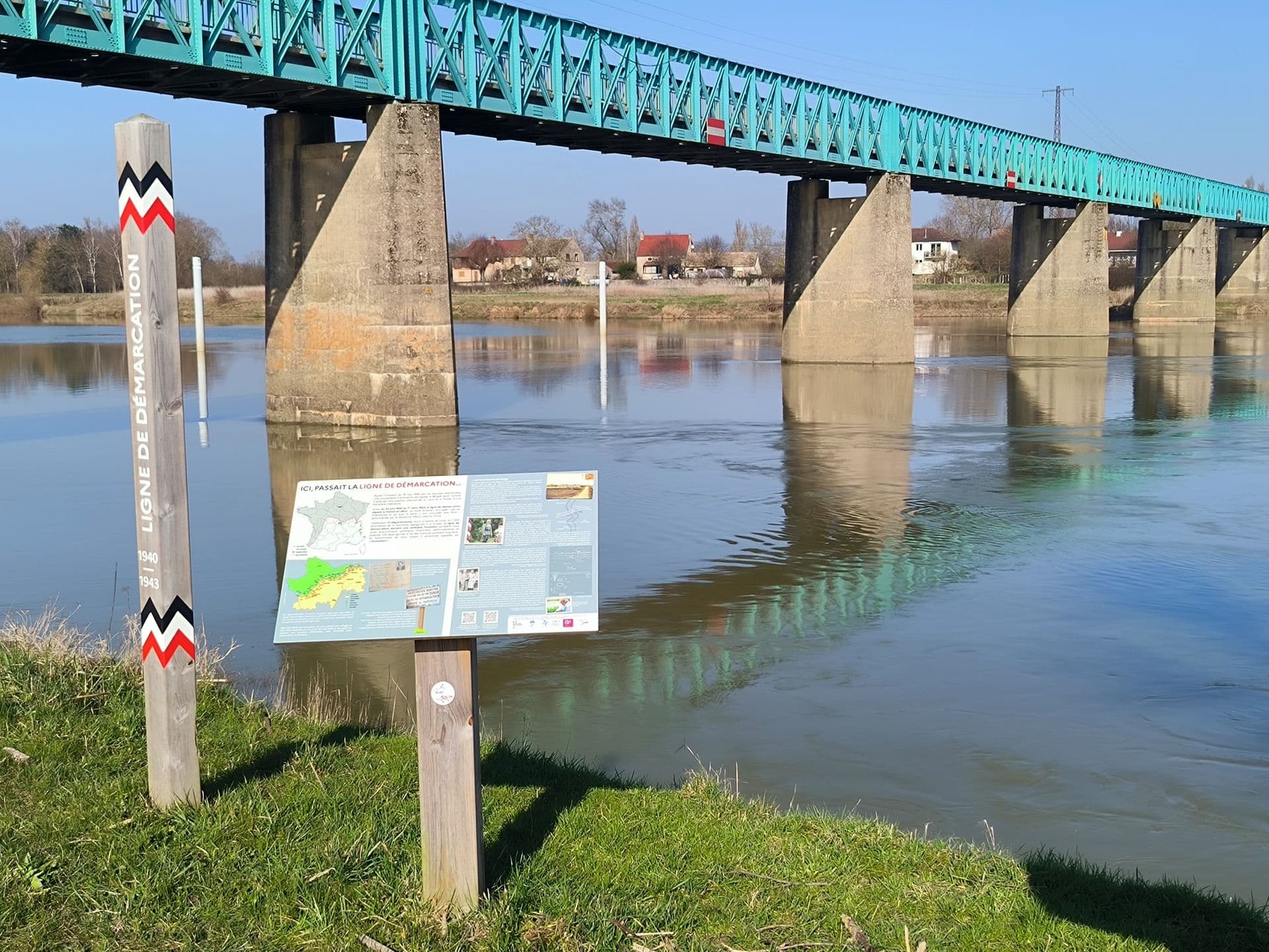 Ligne de démarcation à Gergy