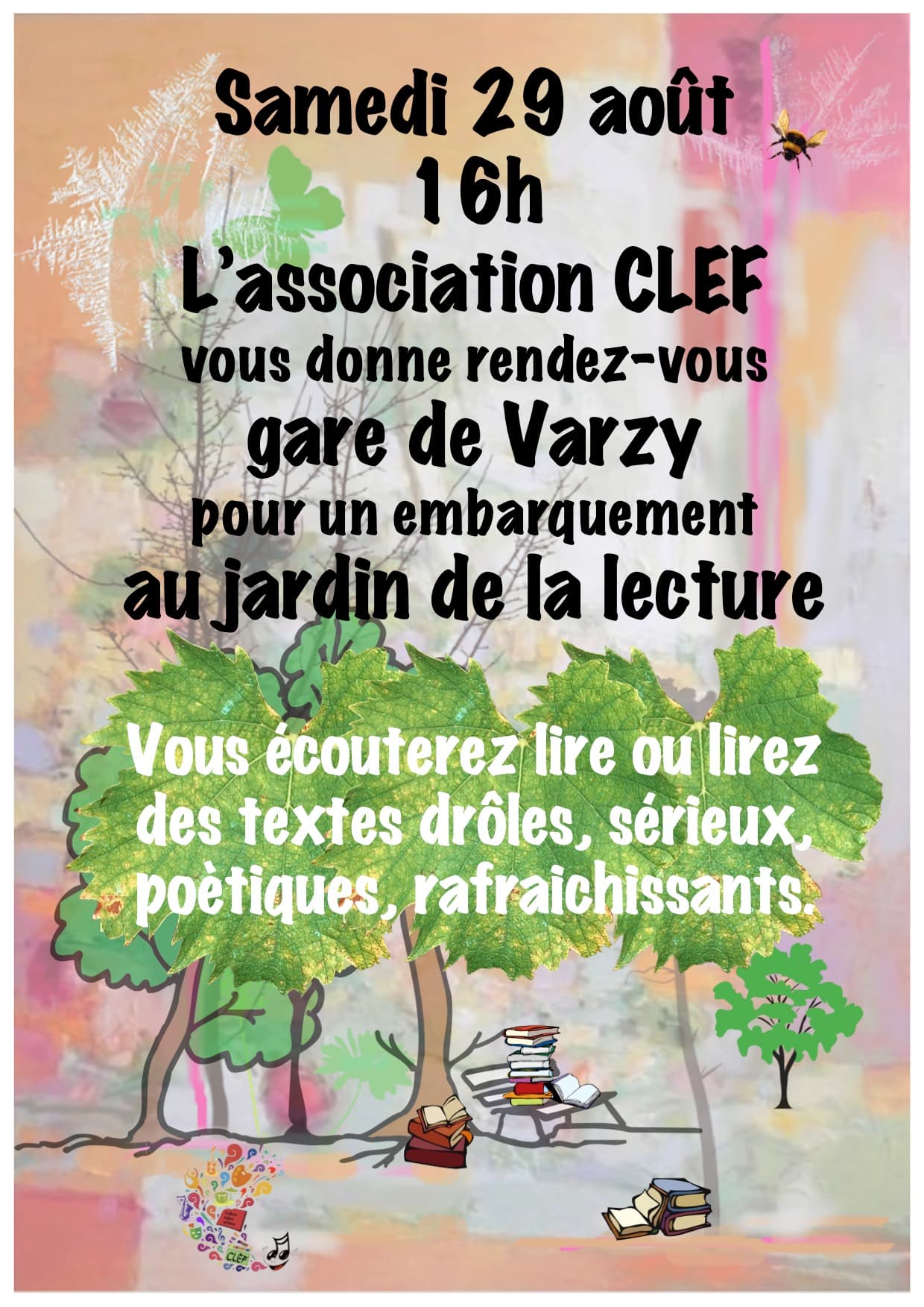 29 août 2026 - lectures au jardin - Varzy