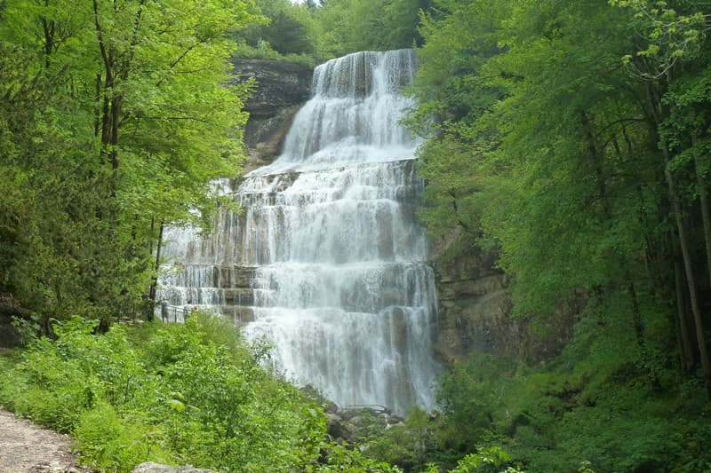 Les Cascades du Hérisson : cascade de l'Eventail