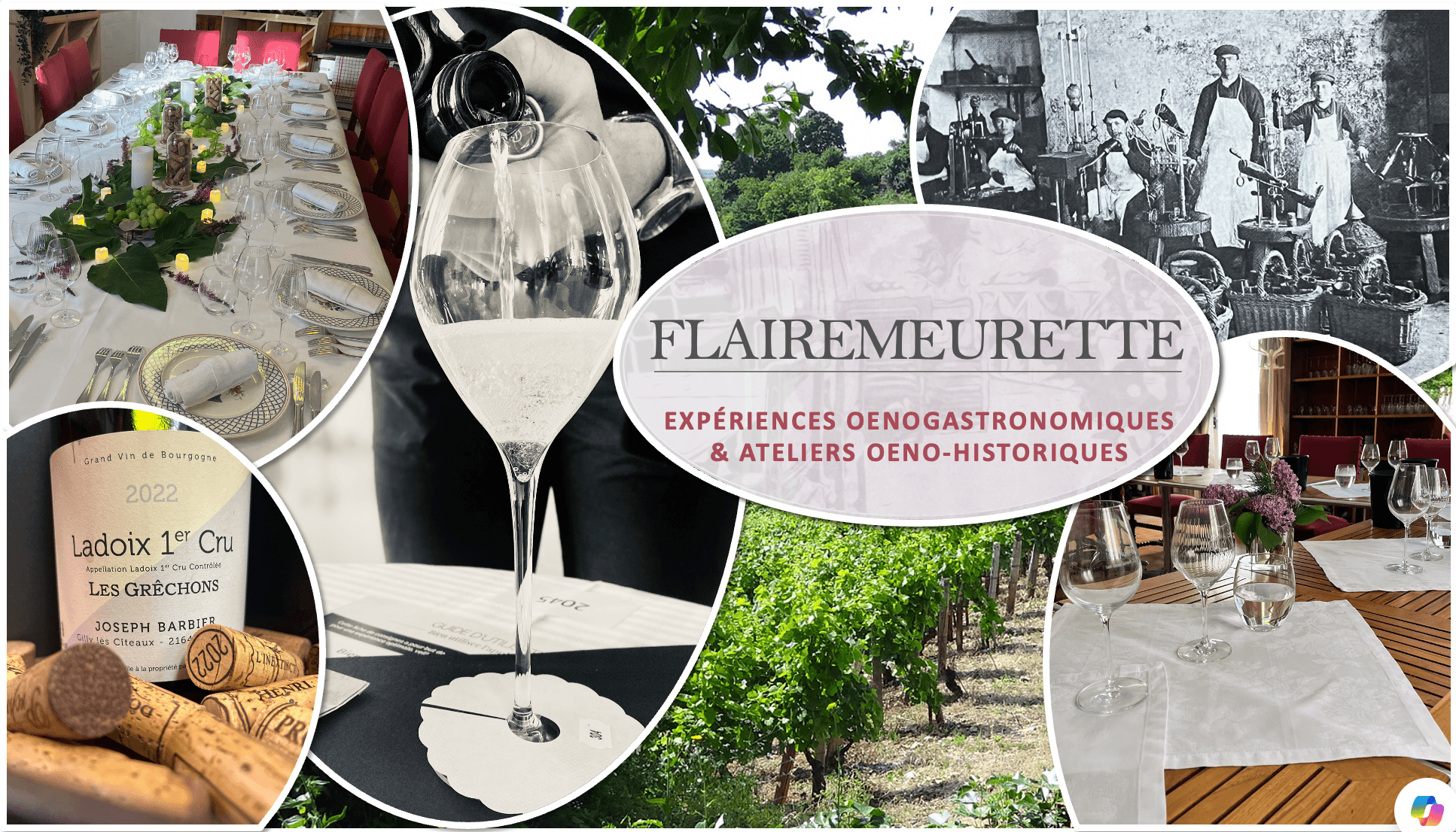 Les Expériences oenohistoriques & oenogastronomiques du Flairemeurette