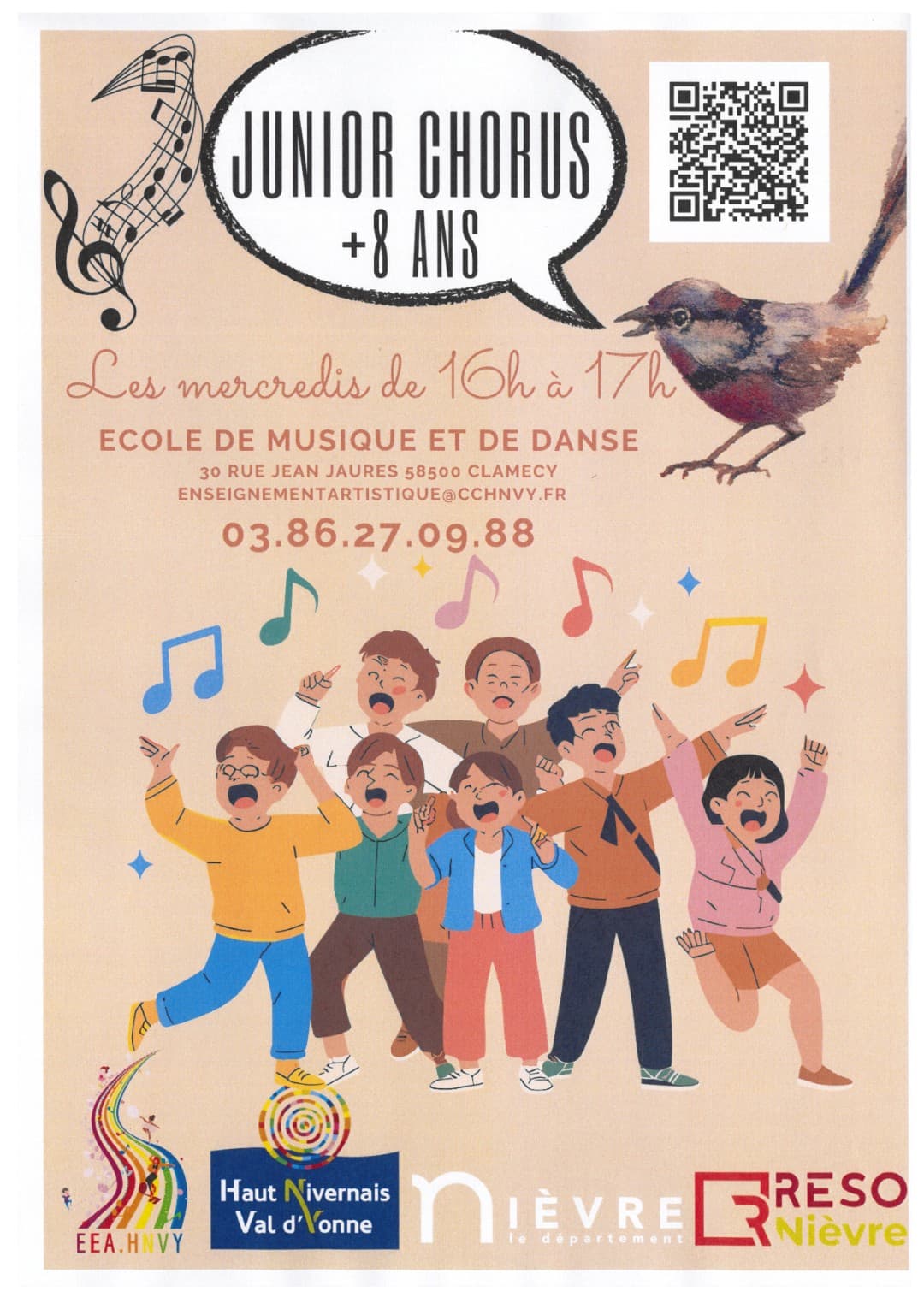 Les mercredis 2025-2026 - Junior chorus + 8 ans - Clamecy