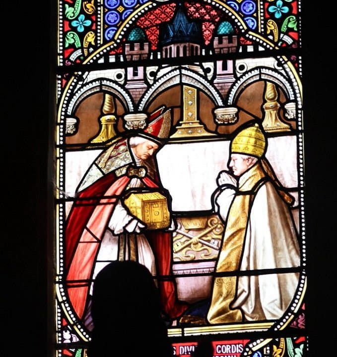 Vitrail des reliques de Ste Marguerite