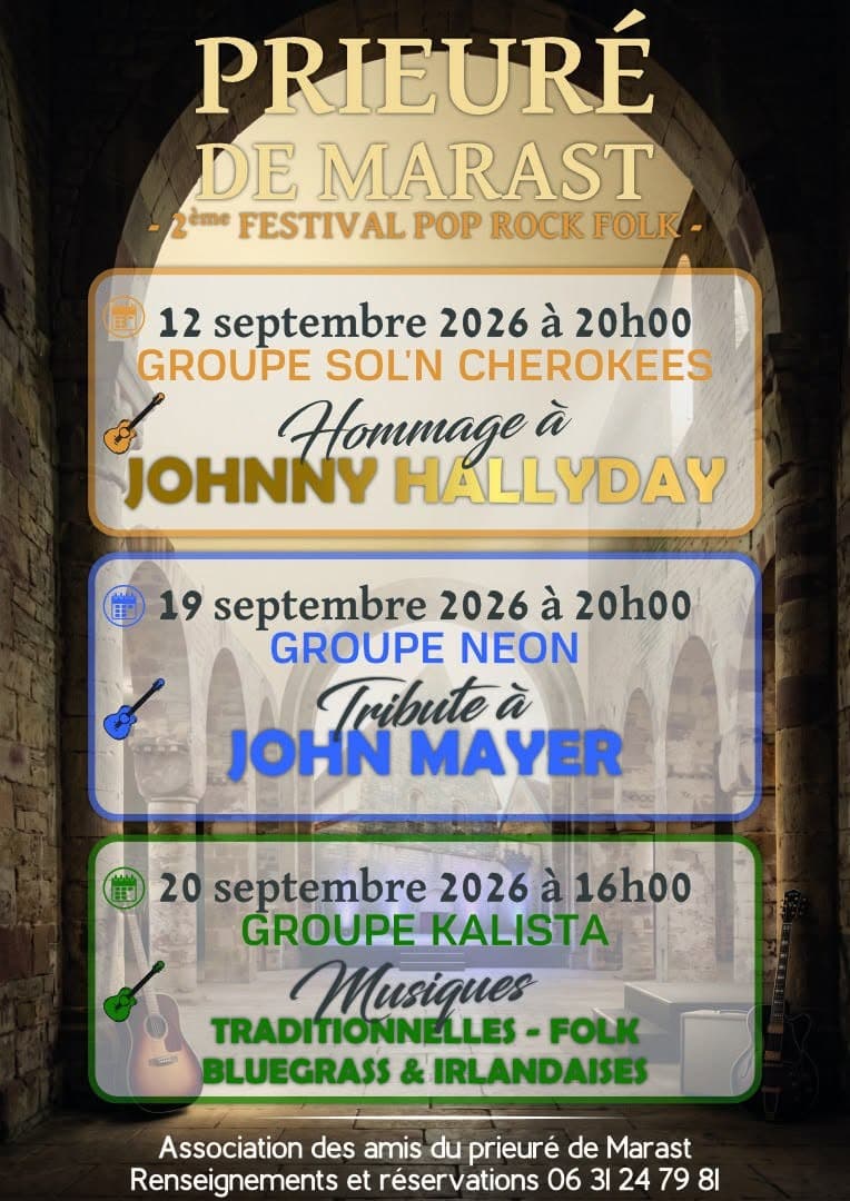 prieuré de marast festival 12 19 et 20 septembre