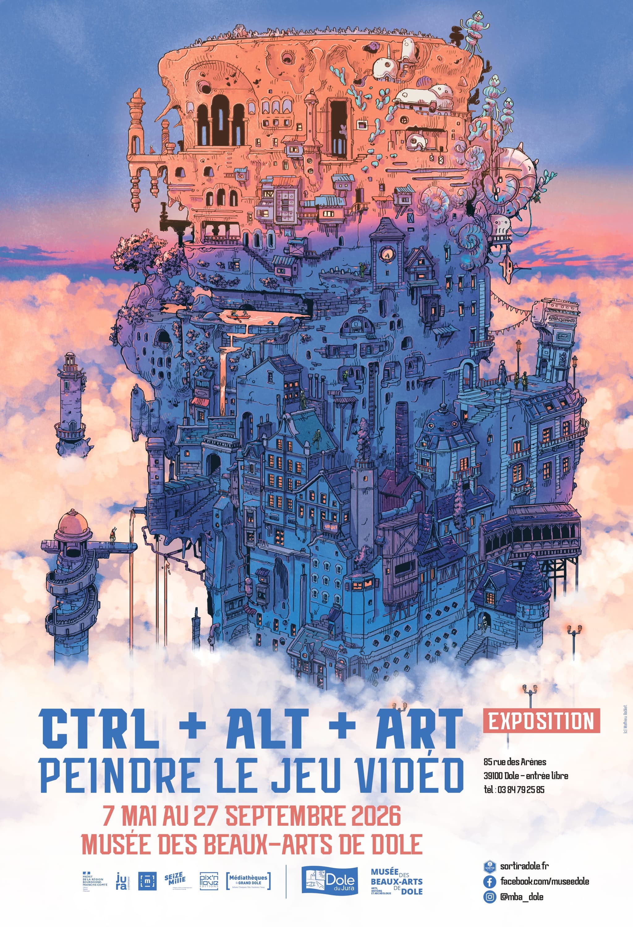Affiche Ctrl + Alt + Art - Peindre le jeu vidéo