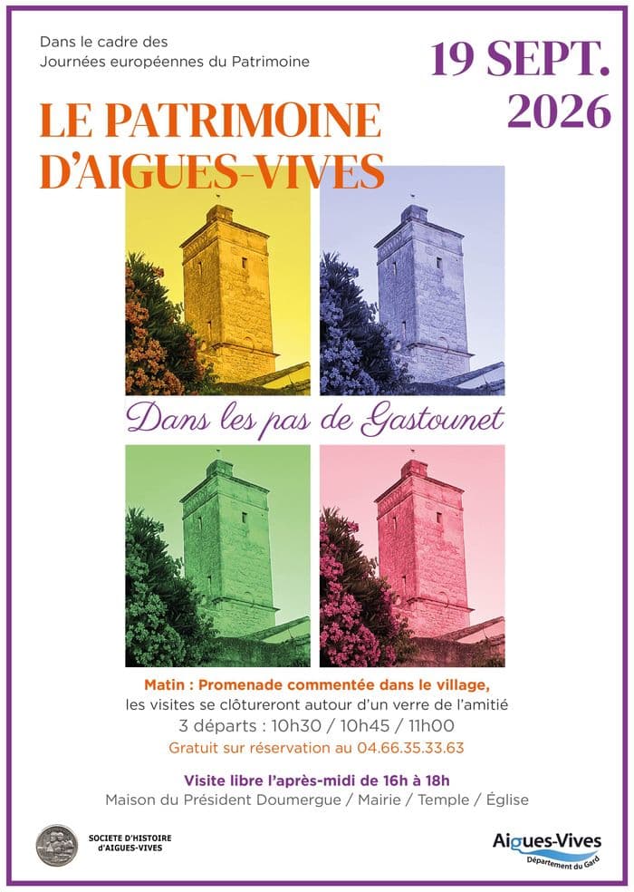 Visite commentée : le patrimoine d'Aigues-Vives dans les pas de Gastounet