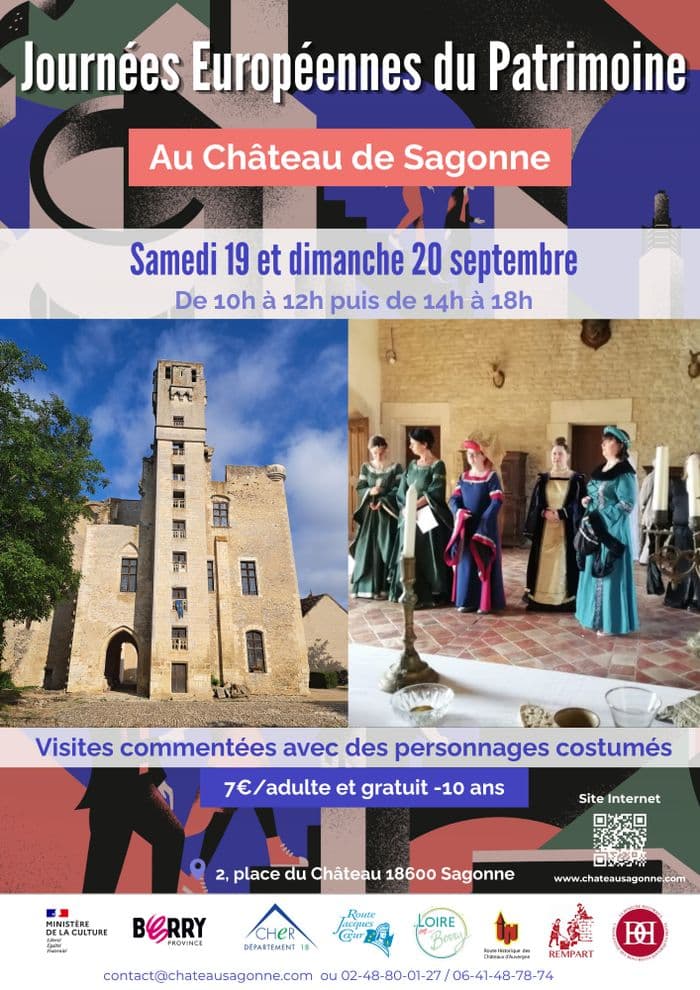 Visite guidée avec des personnages en costume