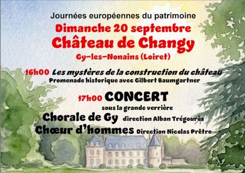 Visite du château de Changy et concert de la Chorale de Gy