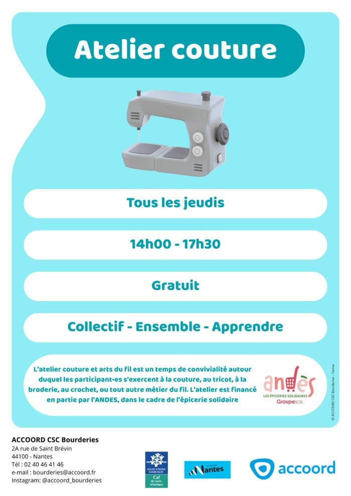 Atelier couture et arts du fil