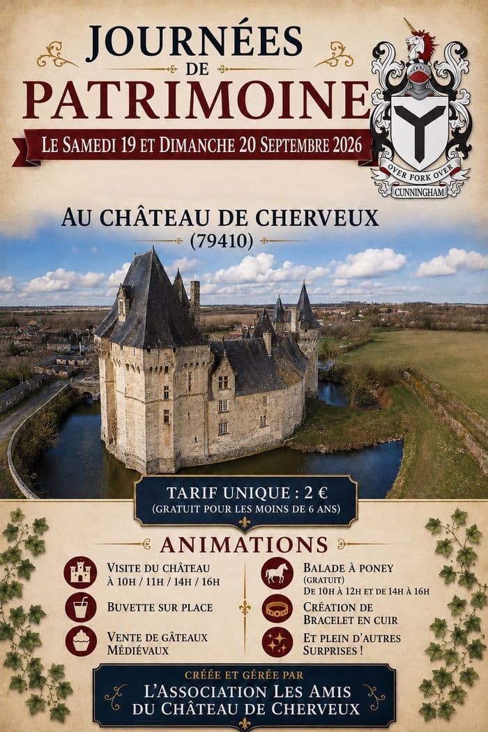 Visites guidées du château de Cherveux