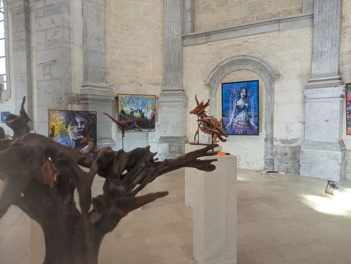 Exposition de peintres amateurs à l'abbaye de Baume-les-Dames