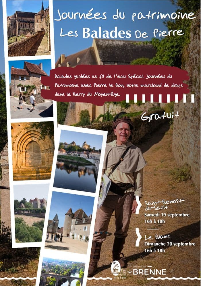 Visite guidée de Saint-Benoît du Sault le 19 septembre