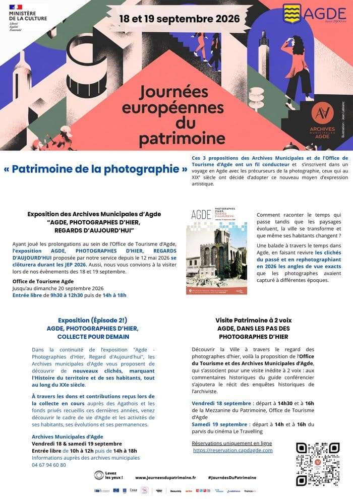 Visite patrimoine à 2 voix "Agde, dans les pas des photographes d'hier"