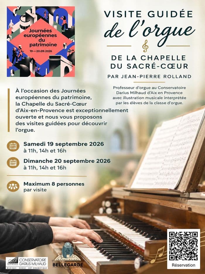 Visite guidée de l'orgue de la Chapelle du Sacré-Coeur