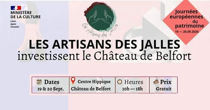 Journées européennes du patrimoine 2026 - Les Artisans des Jalles au Château de Belfort