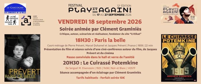 Projection du court-métrage "Paris La Belle" suivie d'une ciné-conférence par Clément Graminiès