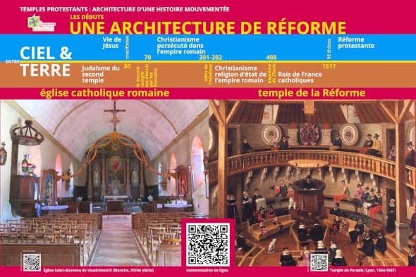 Evolution de l’architecture des temples protestants tout au long d’une histoire mouvementée