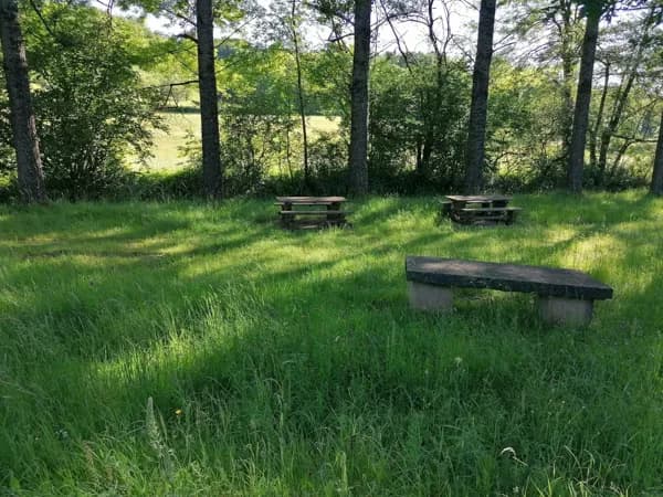 Aire de pique-nique de la fontaine d'Esparces à Vimenet