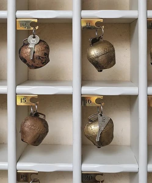 Clefs des chambres de l'Auberge du Barrez