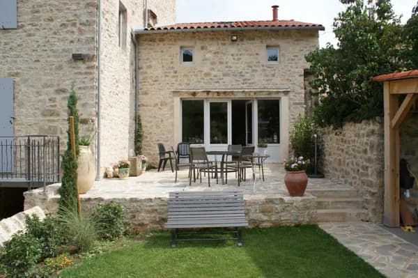 La terrasse du petit déjeuner