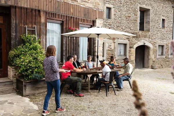 Extérieur terrasse - Chambres d'hôtes Coeur de Bastié - Ranch du Lévézou