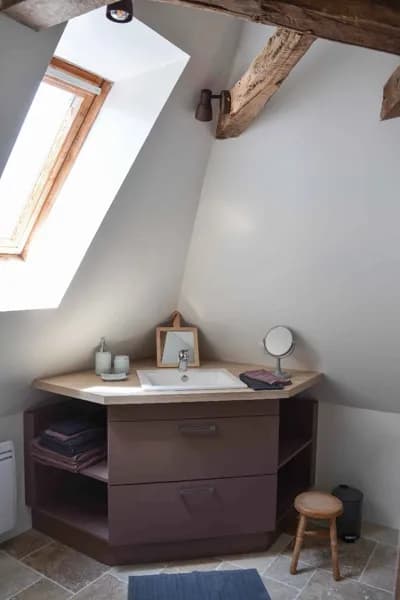 Gîte La Cour Pavée : Le Cantou - salle de bain