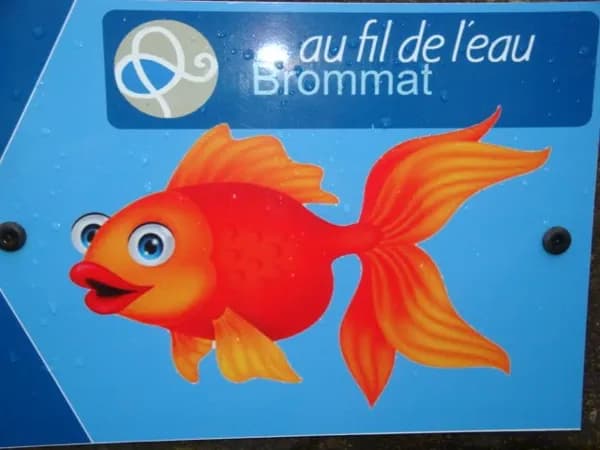 balisage du sentier : suivez le poisson "ofildelo"