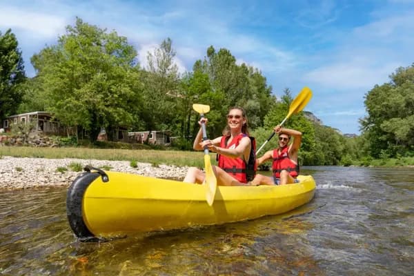 La rivière Dourbie au bord du camping