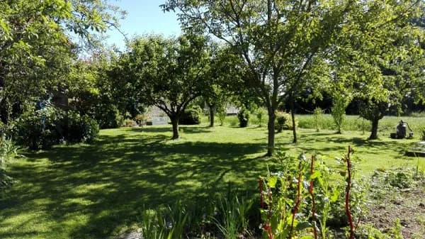 Jardin ombragé silencieux