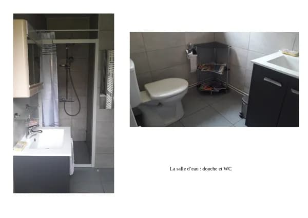 Salle d'eau avec WC