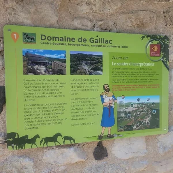 Sentier d'exploration "Sur le toit du Larzac"