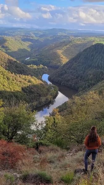 Panorama sur les gorges du Lot depuis Fombillou au Nayrac