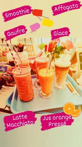 Smoothie, Chai Latte, Liégeois, Macchiato, Latte Délice, chocolat chaud bio, chocolat blanc...et plein d autres surprises !! 🍹
