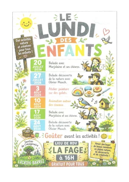 Atelier enfants : fabrication de nichoirs sur le sentier de l'imaginaire "du Magma à la pierre"